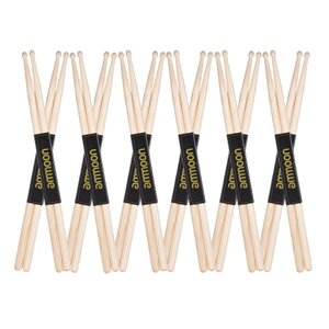 Ампулы 12 пар 5A Деревянные барабанные палочки для ударных инструментов Fraxinus Mandshurica