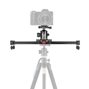 Andoer 40cm / 15.7inch Алюминиевый сплав Камера Видео Slider Трек-рельс стабилизатор с шаровой головкой Quick Release Plate