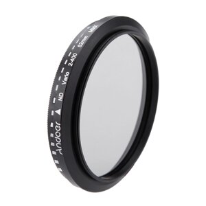 Andoer 52mm ND Fader Нейтральная плотность Регулируемый ND2 - ND400 Переменный фильтр для камеры Nikon Nikon Nikon