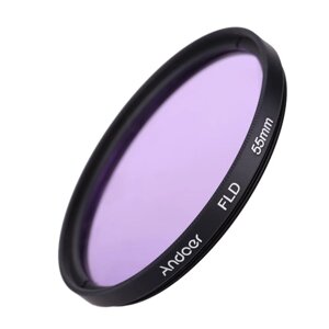 Andoer 55mm UV + CPL + FLD + ND (ND2 ND4 ND8) Комплект фильтров для фотосъемки Ультрафиолетовый круговой поляризационный флуоресцентный нейтральный фильтр плотности для Nikon Canon Sony Pentax DSLR