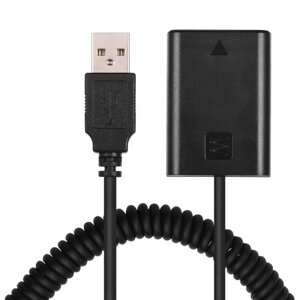 Andoer 5V USB NP-FW50 Адаптер муфты для фиктивного аккумулятора