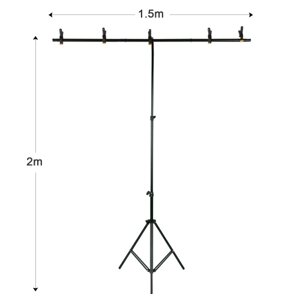 Andoer 5x7ft сплошной цветной фон для фотосъемки с 5x7ft T-образной регулируемой подставкой 5 пружинных зажимов