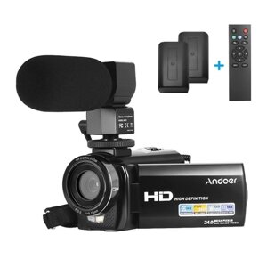 Andoer HDV-201LM 1080P FHD цифровая видеокамера видеокамера DV рекордер 24MP 16X цифровой зум 3,0-дюймовый ЖК-экран