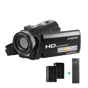 Andoer HDV-201LM 1080P FHD цифровая видеокамера видеокамера DV рекордер 24MP 16X цифровой зум 3,0-дюймовый ЖК-экран