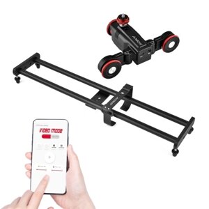 Andoer L5i Pro Camera Video Dolly Slider Комплект с 3-колесной автоматической тележкой