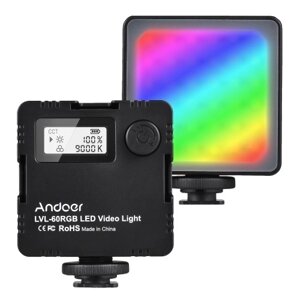 Andoer LVL-60RGB Мини двухцветный светодиодный видеосвет