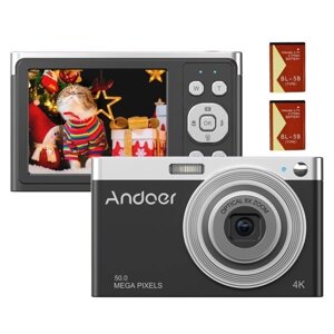 Andoer Portable 4K Digital Camera Video Camcorder 50MP 2,88-дюймовый IPS-экран