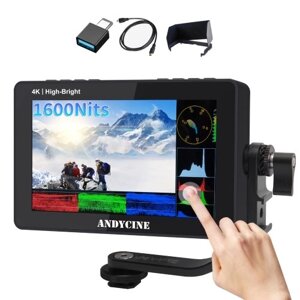ANDYCINE A6 II 5,5-дюймовая зеркальная камера, полевой монитор, сенсорное управление, видеомонитор режиссера