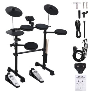 AROMA Electric Drum Set Электронная барабанная установка из 8 предметов для начинающих взрослых