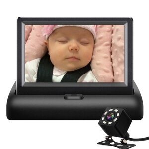 Автомобильная радионяня 4.3 Автомобильный монитор с инфракрасным ночным видением Plug and Play View Младенческий ребенок на заднем сиденье