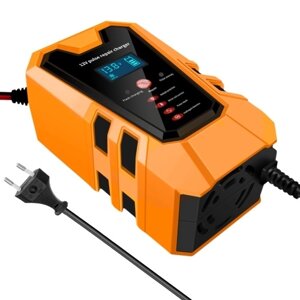 Автомобильное зарядное устройство 12V 6A Pluse Repair Charger с интеллектуальным цифровым дисплеем для автомобиля, грузовика, мотоцикла, свинцово-кислотных аккумуляторов