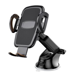 Автомобильный держатель для телефона Автомобильный телескопический шток Держатель на присоске в вентиляционной стойке с зажимом для мобильных телефонов