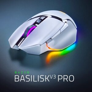 Беспроводная мышь Razer V3 Pro Игровая мышь с RGB-подсветкой и оптическим сенсором 30 000 точек на дюйм Высокоскоростная мышь Chroma Эргономичный дизайн 11 программируемых кнопок 90 миллионов нажатий