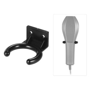 Беспроводная вешалка для микрофона Настенный держатель для микрофона Крючок Зажим Пластиковый материал Черный
