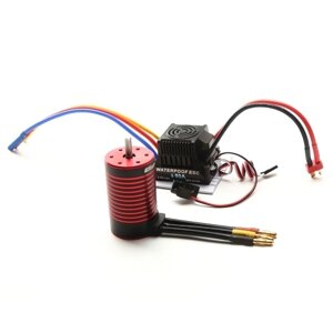 Бесщеточный двигатель GTSKYTENRC 3660 2600KV с заменой бесщеточного ESC 80A для автомобиля с дистанционным управлением TRAX4 WLtoys 1/8/1/10 Tamiya