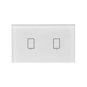 Broadlink BestCon TC2S-UK / EU Gang Smart Wall Light Switch APP Дистанционное управление Стеклянная панель Сенсорное управление Беспроводные переключатели через Rm4 Pro Совместимость с Alexa Google Home для голосового