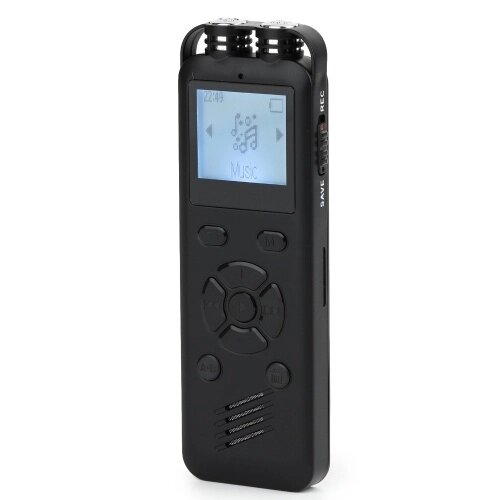 Цифровой диктофон 16 ГБ, голосовая активация, запись звука с воспроизведением