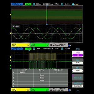 Цифровой осциллограф-измеритель Hantek DSO2D15 Настольный осциллометр