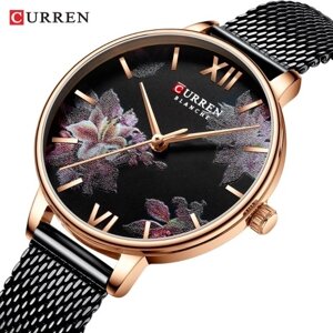 CURREN 9060 Роскошные повседневные бизнес кварцевые женские часы