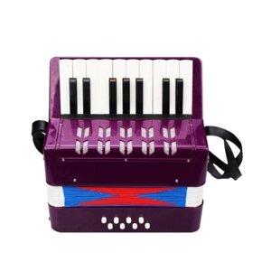 Дети Дети Аккордеон 17-ключ 8 Бас Мини Маленький Аккордеон Образовательный Музыкальный Инструмент для Начинающих Подарок На День Рождения