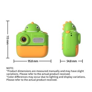 Детская камера 48 Мп, передняя и задняя детская камера с печатью, многофункциональная камера с термопечатью для детей, четкий экран, аккумулятор 800 мАч, SD-карта 32 ГБ, креативные цветные ручки, наклейки, наклейки,