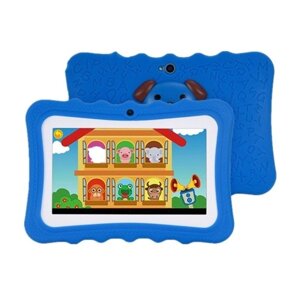 Детский планшет, 7 дюймов, экран дисплея, двойная камера, Android, четырехъядерный, Wi-Fi, версия, машина для раннего обучения, подарок для малышей, детей