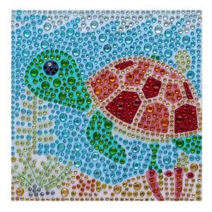DIY 5D алмазная живопись милая черепаха узор 150x150 мм полная дрель алмазная вышивка настольный декор детский подарок