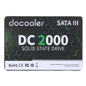 Docooler DC2000 2 ТБ 2,5-дюймовый SSD Внутренний твердый стабильный накопитель Интерфейс SATA III Быстрое чтение и скорость чтения для портативных ПК