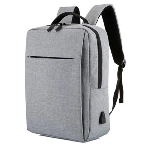 Дорожный рюкзак для ноутбука с USB-портом для зарядки Прочный большой объем с отдельным отсеком Деловые рюкзаки Подходит для сумки для компьютера 15/17 дюймов