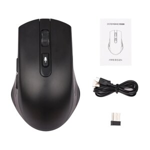 DOSMONO 2.4G Wireless Smart Voice Mouse Translator 6 кнопок для портативных ПК Компьютерная поддержка Windows Mac System Typing Перевод речи Голосовой поиск команд с USB-приемником для коммерческого бизнеса