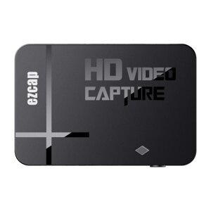 Ezcap 288P Карта захвата HD-видео Аудио-видео конвертер AV-вход Микрофонный вход HD-выход Аудиовыход Plug and Play для игр Запись видео Прямая трансляция Трансляция Обучение