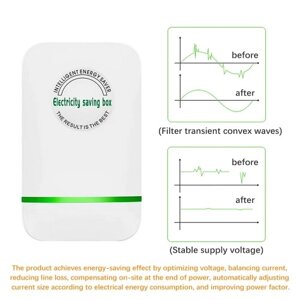 Фактор устройства энергосбережения Бытовой энергосберегающий интеллектуальный высокоэффективный прибор мощностью 28 кВт Подключаемый блок энергосбережения Энергосберегающее устройство 90–250 В, вилка стандарта США