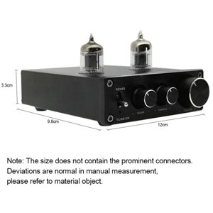 FX-AUDIO TUBE-03 Mini HiFi Audio предусилитель 6K4 Вакуумный ламповый усилитель Буфер ВЧ Регулировка низких частот RCA Preamp Silver EU Plug