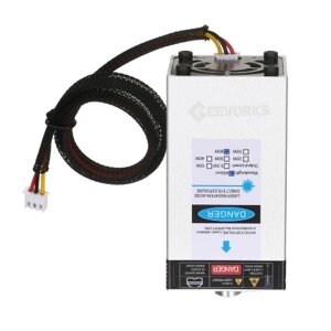 Gevorks 450nm 80W Лазерный модуль Фиксированное фокусное расстояние Лазерная гравировальная головка Высокоскоростной лазерный гравер Резак 3D-принтер Фрезерный станок с ЧПУ Лазерный модуль для поделок Ремесло Дерево