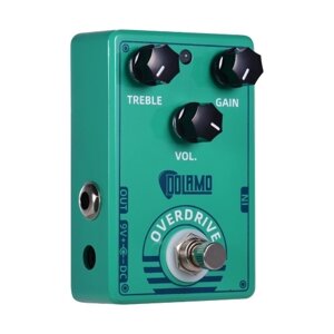 Гитарная педаль эффектов Dolamo D-12 Overdrive с регуляторами громкости высоких частот True Bypass Design для электрогитары