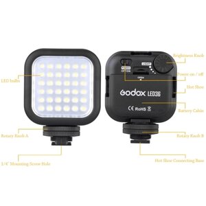 Godox LED36 видео света 36 Светодиодные Фонари для DSLR камеры видеокамеры Мини DVR