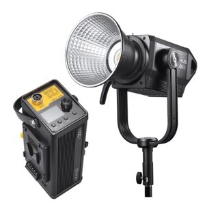 Godox M300D 330 Вт Профессиональная светодиодная видеосъемка Студийный заполняющий свет 5600K Регулируемая яркость CRI 96 TLCI 97 Крепление Bowens для съемки в помещении на открытом воздухе Запись портретного видео