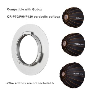 Godox SA-GD Крепление Godox Speed Ring для Godox QR-P70 / P90 / P120 Параболический софтбокс для Godox ML60Bi / ML60 Studio Video Light