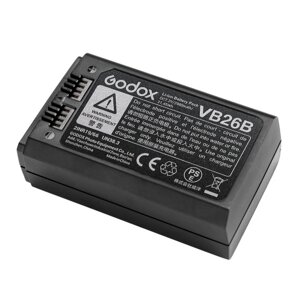 Godox VB26B литий-ионный аккумулятор постоянного тока 7,2 В 2980 мАч 21,45 Втч сменный аккумулятор для Godox V1S V1C V1N V1F V1O V1P со вспышкой Speedlite с круглой головкой