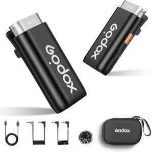 Godox WEC Kit1 One-Trigger-One 2.4G Беспроводная микрофонная система Микрофоны с клипсами