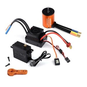 GoolRC Combo Set 3650 4300KV Motor 60 Бесколлекторный ESC 20 кг Сервопривод с 25T Сервопривод для 1/10 RC Car Truck Off-road