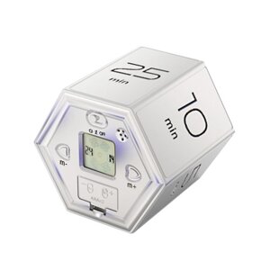 Hexagon Digital Clock Timer Магнитные кубики Таймер Кухня Hexagon Flip Timer для изучения кулинарии Тренировки Простой в использовании магнитный Flip Focus-таймер