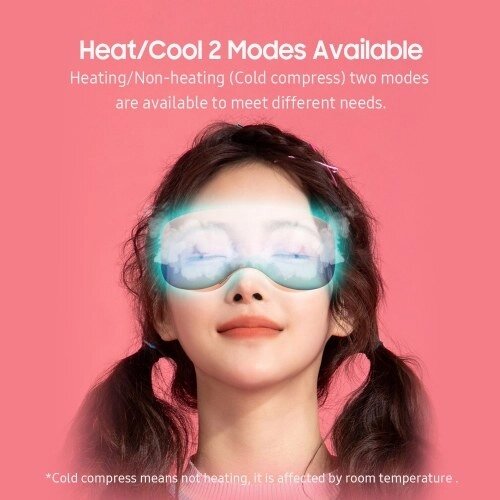 Hipee Smart Steam Eye Mask Портативная перезаряжаемая тепловая маска для глаз Маска для глаз с теплым / холодным режимами для расслабления и уменьшения напряжения глаз Темные круги Мешки для глаз Сухие глаза улучшают