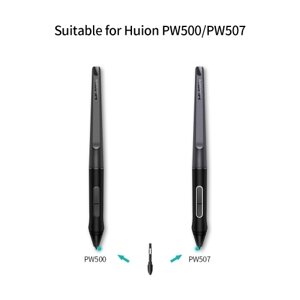 Huion PN05, 10 шт., Сменные наконечники для пера, перья для графических планшетов, высококачественные износостойкие наконечники для перьев Huion PW500 / PW507