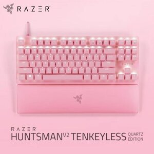 Игровая клавиатура Razer V2 с 87 клавишами Razer Chroma RGB USB Проводная клавиатура 8000 Гц Подсветка Механическая клавиатура с подставкой для запястий