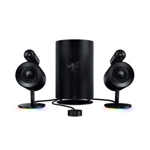 Игровой динамик Razer Nommo Pro 2.1 Сертифицированный THX Премиум-звук Dolby Virtual Surround Sound 7-дюймовый сабвуфер Chroma Light Effect