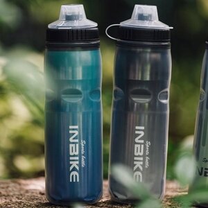 INBIKE Изолированная бутылка для воды для горного велосипеда BPA Free Cycling and Sports Squeeze Bottle с пылезащитным чехлом