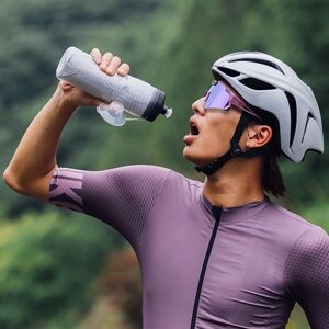 INBIKE Изолированная бутылка для воды для горного велосипеда BPA Free Cycling and Sports Squeeze Bottle с пылезащитным чехлом