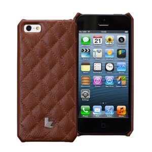 Jisoncase Matelasse подлинной кожаный чехол для iPhone 5