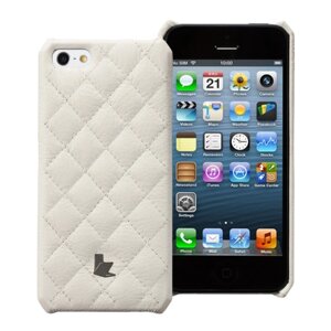 Jisoncase Matelasse подлинной кожаный чехол для iPhone 5